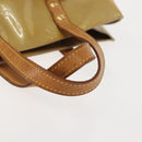 LOUIS VUITTON Monogram Vernis Reade PM Hand Bag Beige M91334 LV Auth BA6409-8