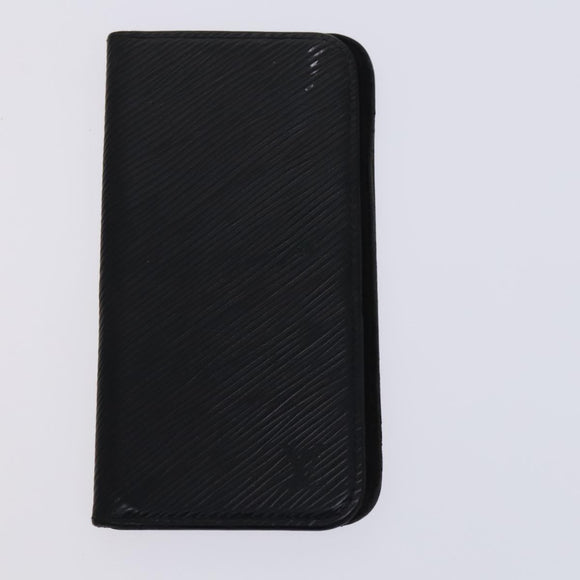 LOUIS VUITTON Monogram Epi Key Case 4Set Noir LV Auth BA641