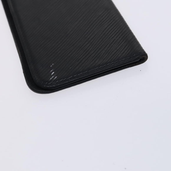 LOUIS VUITTON Monogram Epi Key Case 4Set Noir LV Auth BA641