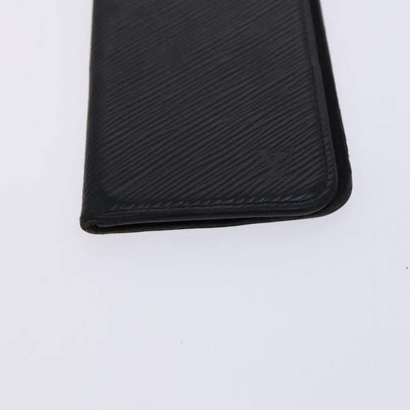 LOUIS VUITTON Monogram Epi Key Case 4Set Noir LV Auth BA641