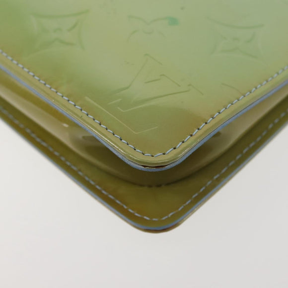 LOUIS VUITTON Monogram Vernis Lexington Pouch Baby Blue M91011 LV Auth BA6411