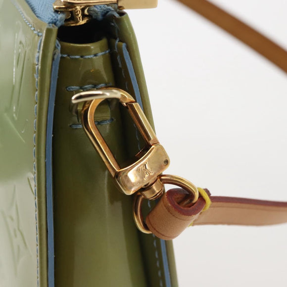 LOUIS VUITTON Monogram Vernis Lexington Pouch Baby Blue M91011 LV Auth BA6411