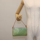 LOUIS VUITTON Monogram Vernis Lexington Pouch Baby Blue M91011 LV Auth BA6411-21