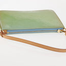 LOUIS VUITTON Monogram Vernis Lexington Pouch Baby Blue M91011 LV Auth BA6411-6