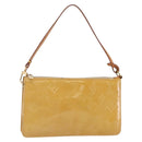 LOUIS VUITTON Monogram Vernis Lexington Pouch Beige M91010 LV Auth BA6412-1