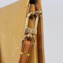 LOUIS VUITTON Monogram Vernis Lexington Pouch Beige M91010 LV Auth BA6412-17