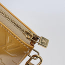 LOUIS VUITTON Monogram Vernis Lexington Pouch Beige M91010 LV Auth BA6412-10