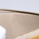 LOUIS VUITTON Monogram Vernis Lexington Pouch Beige M91010 LV Auth BA6412-18