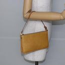 LOUIS VUITTON Monogram Vernis Lexington Pouch Beige M91010 LV Auth BA6412-21