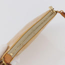 LOUIS VUITTON Monogram Vernis Lexington Pouch Beige M91010 LV Auth BA6412-6