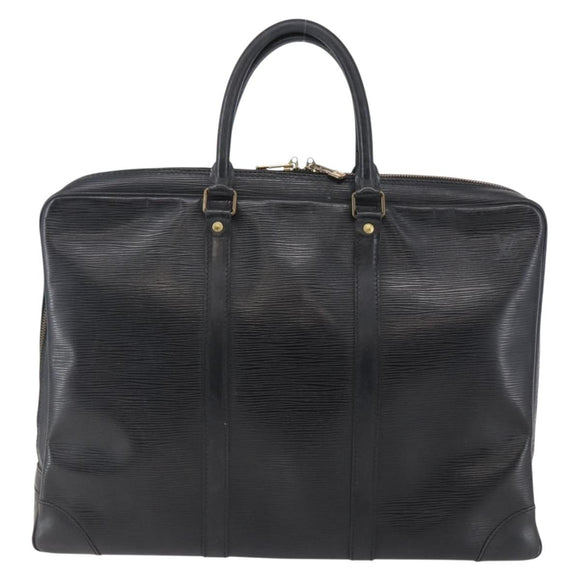 LOUIS VUITTON Epi Porte Documents Voyage Business Bag Black M54472 Auth BA6415