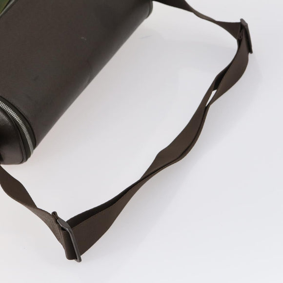 LOUIS VUITTON Taiga Thai Meal Shoulder Bag Khaki M30868 LV Auth BA6419