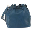 LOUIS VUITTON Epi Petit Noe Shoulder Bag Blue M44105 LV Auth BA6420-1