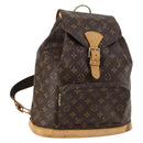 LOUIS VUITTON Monogram Montsouris GM Backpack M51135 LV Auth BA6427-1