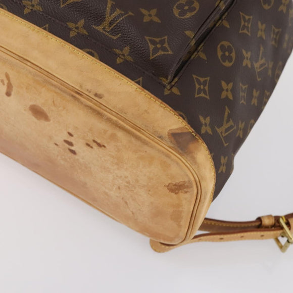 LOUIS VUITTON Monogram Montsouris GM Backpack M51135 LV Auth BA6427