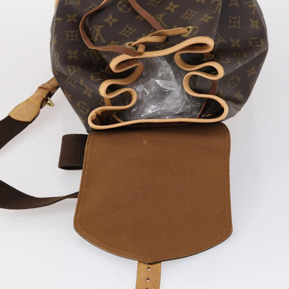 LOUIS VUITTON Monogram Montsouris GM Backpack M51135 LV Auth BA6427