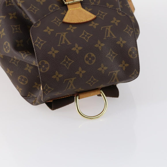 LOUIS VUITTON Monogram Montsouris GM Backpack M51135 LV Auth BA6427