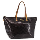 LOUIS VUITTON Monogram Vernis Bellevue GM Tote Bag Amarante M93589 Auth BA6431-1