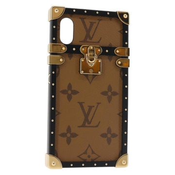 LOUIS VUITTON Reverse iPhoneX/iPhoneXS Eye Trunk iPhone Case M62619 Auth BA6432