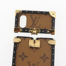 LOUIS VUITTON Reverse iPhoneX/iPhoneXS Eye Trunk iPhone Case M62619 Auth BA6432-13