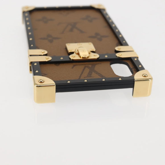 LOUIS VUITTON Reverse iPhoneX/iPhoneXS Eye Trunk iPhone Case M62619 Auth BA6432