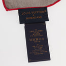 LOUIS VUITTON Monogram Cherry Carre 55 Scarf M96090 LV Auth BA6434-13