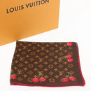 LOUIS VUITTON Monogram Cherry Carre 55 Scarf M96090 LV Auth BA6434-15