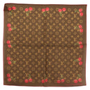 LOUIS VUITTON Monogram Cherry Carre 55 Scarf M96090 LV Auth BA6434-1