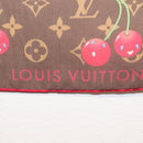 LOUIS VUITTON Monogram Cherry Carre 55 Scarf M96090 LV Auth BA6434-6