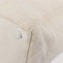 CHANEL Plastic Chain Tote Bag Straw Gold White CC Auth BA6435-14