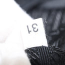 PRADA Tote Bag Nylon Black Silver Auth BA6439-12