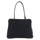 PRADA Tote Bag Nylon Black Silver Auth BA6439-2