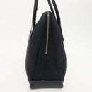 PRADA Tote Bag Nylon Black Silver Auth BA6439-3