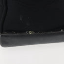 PRADA Tote Bag Nylon Black Silver Auth BA6439-4