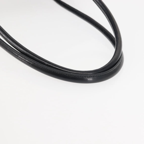 PRADA Tote Bag Nylon Black Silver Auth BA6439