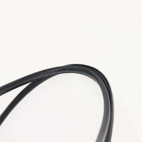 PRADA Tote Bag Nylon Black Silver Auth BA6439