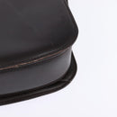 GUCCI Shoulder Bag Leather Brown Gold Auth BA6440-17