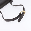 GUCCI Shoulder Bag Leather Brown Gold Auth BA6440-7