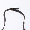 GUCCI Shoulder Bag Leather Brown Gold Auth BA6440-14