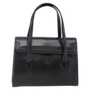 GUCCI Hand Bag Leather Black Gold 000 46 0079 Auth BA6441-1