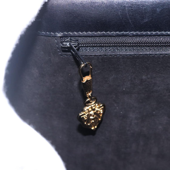 GUCCI Hand Bag Leather Black Gold 000 46 0079 Auth BA6441