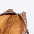 GUCCI Micro GG Canvas Shoulder Bag Suede Beige Gold Auth BA6442-17