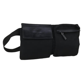 GUCCI Waist bag Nylon Black 28566 Auth BA6449