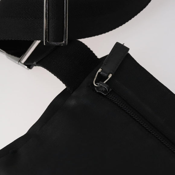 GUCCI Waist bag Nylon Black 28566 Auth BA6449