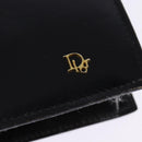 Christian Dior Shoulder Bag Leather Black Gold Auth BA6450-14