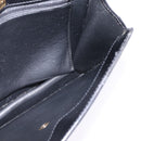 Christian Dior Shoulder Bag Leather Black Gold Auth BA6450-18
