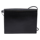Christian Dior Shoulder Bag Leather Black Gold Auth BA6450-3