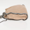 Stella MacCartney Chain Fabera Shoulder Bag Suede Pink Auth BA6451-5