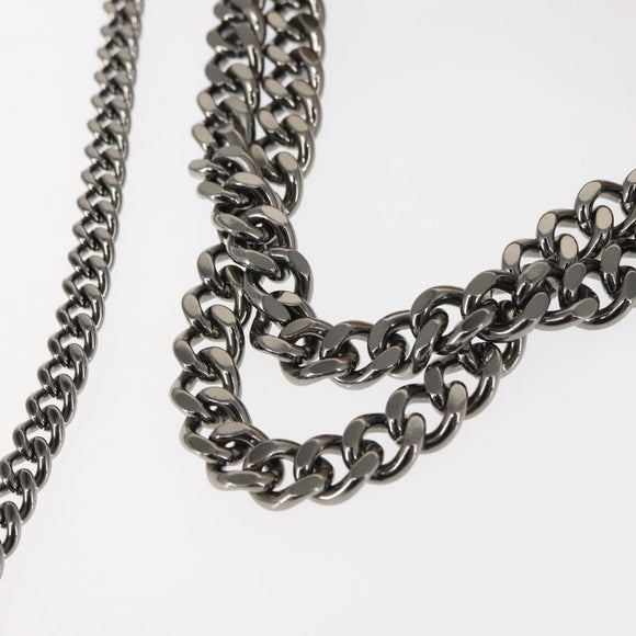 Stella MacCartney Chain Fabera Shoulder Bag Suede Pink Auth BA6451