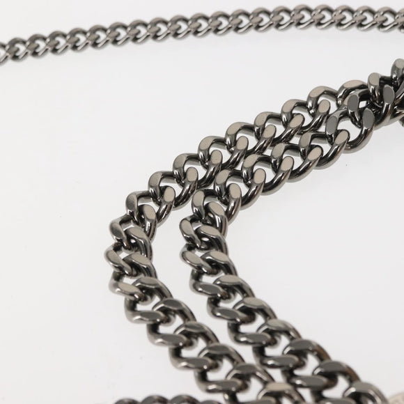 Stella MacCartney Chain Fabera Shoulder Bag Suede Pink Auth BA6451